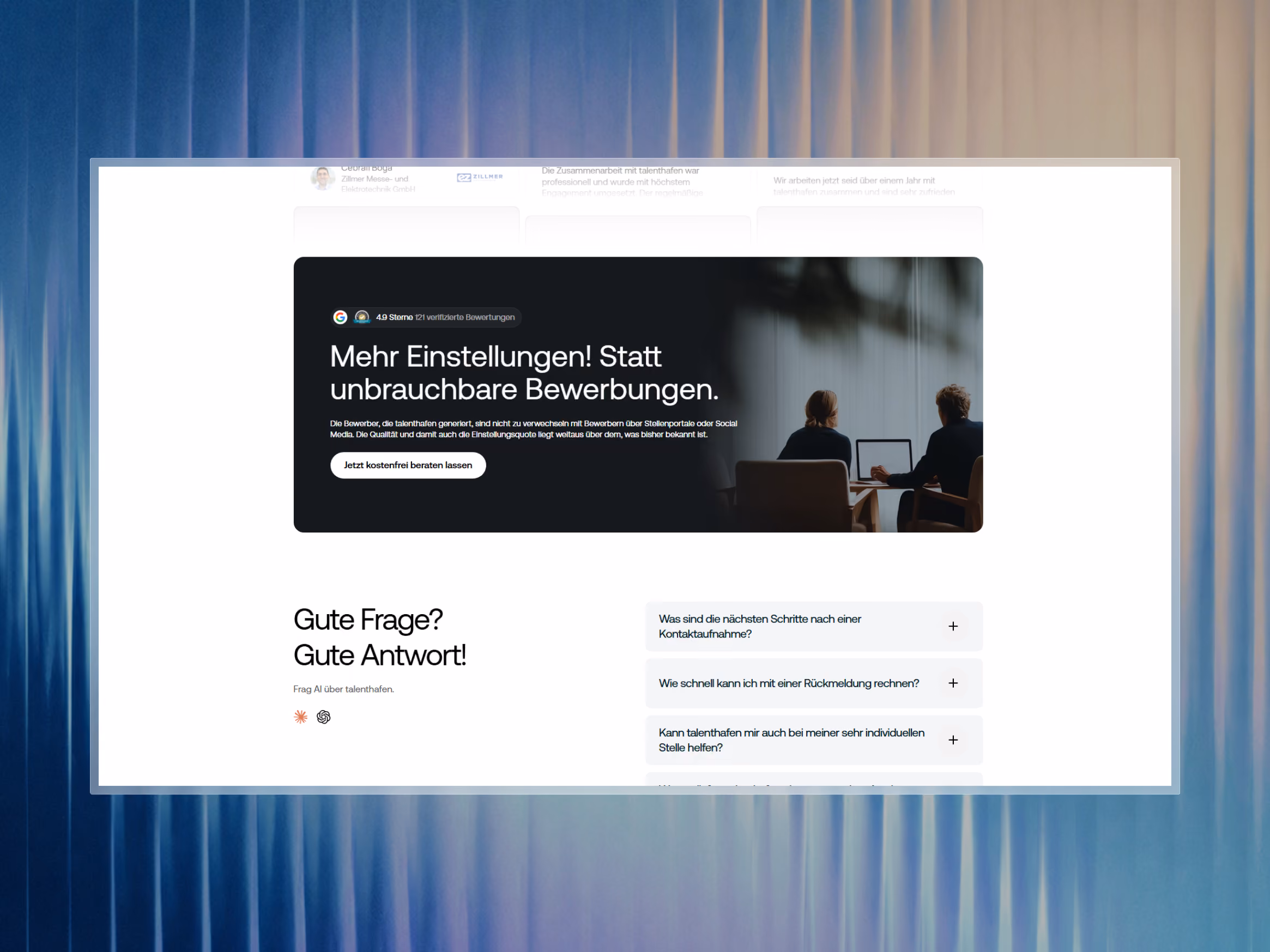 Catalyst Creative - Talenthafen Website Design