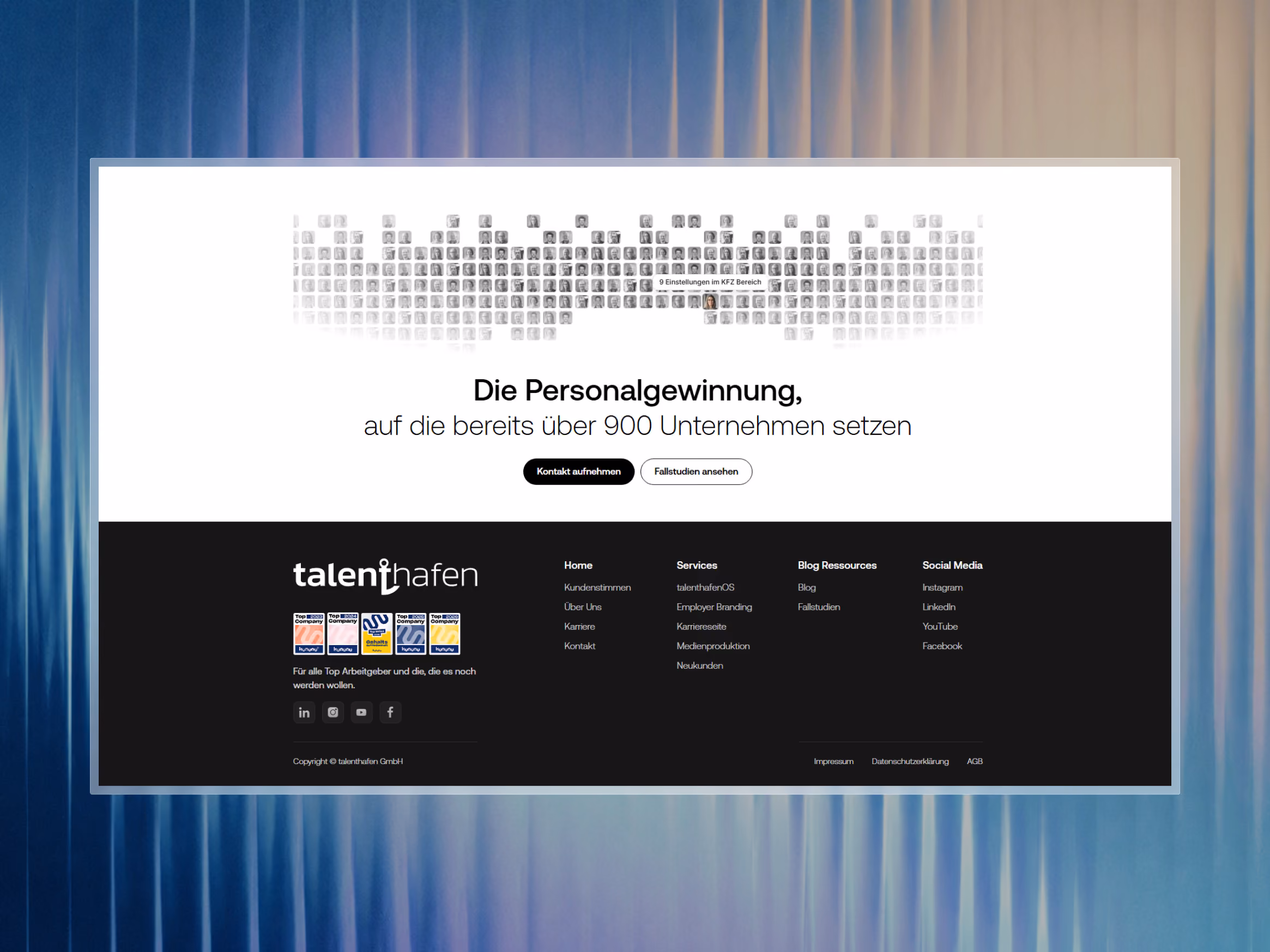 Catalyst Creative - Talenthafen Website Design