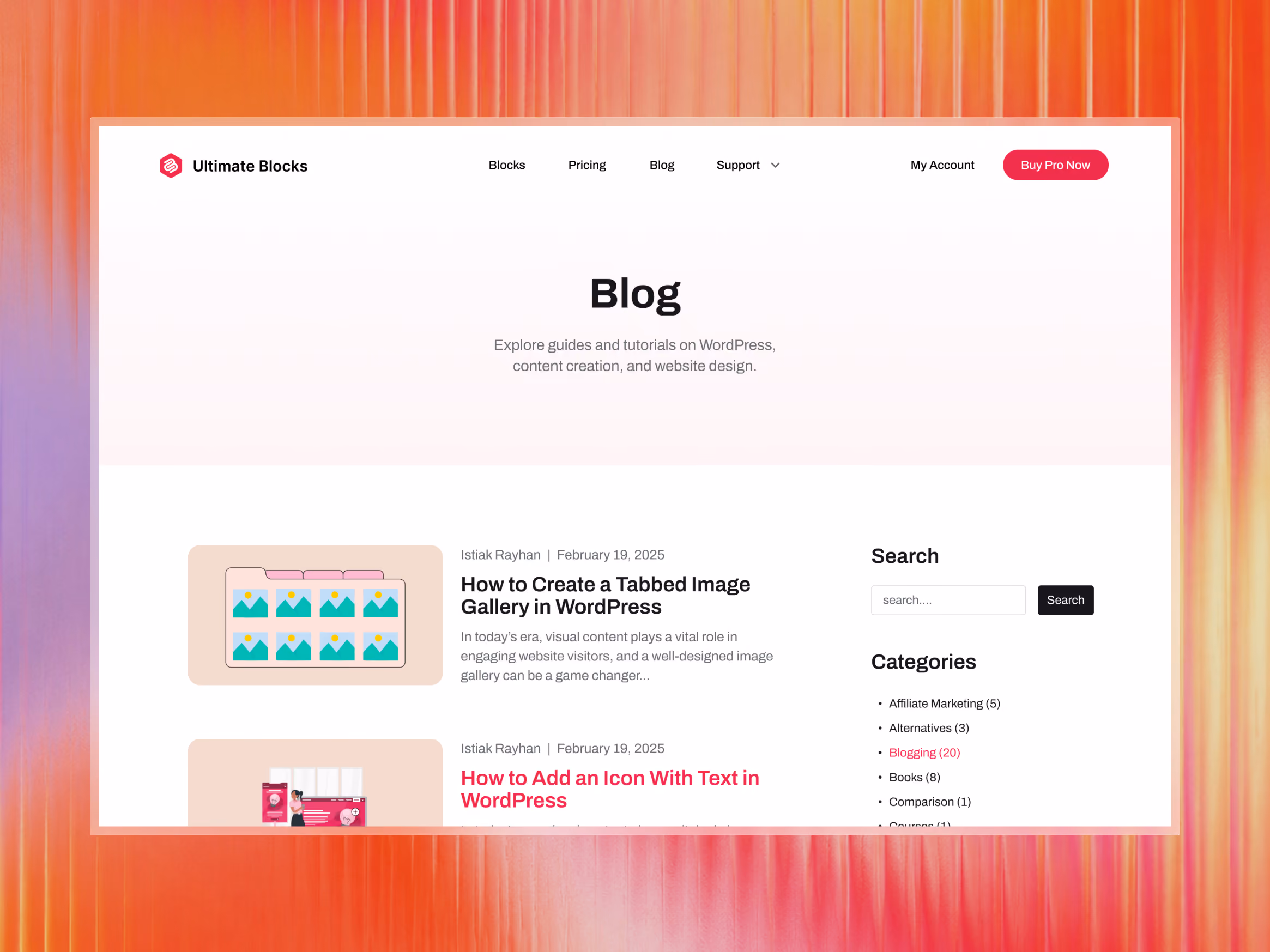 Catalyst Creative - Ultimate Blocks Website Design